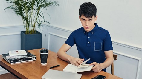 Футболка-поло Xiaomi Mi function short sleeve Polo shirt men Blue L 1170800055